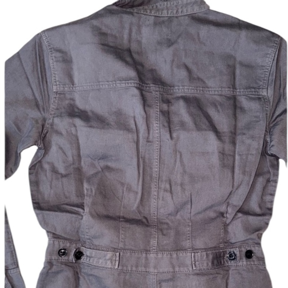 Outerknown SEA suit storm gray long sleeve utility jumpsuit linen blend NWT Sz S - Picture 11 of 16